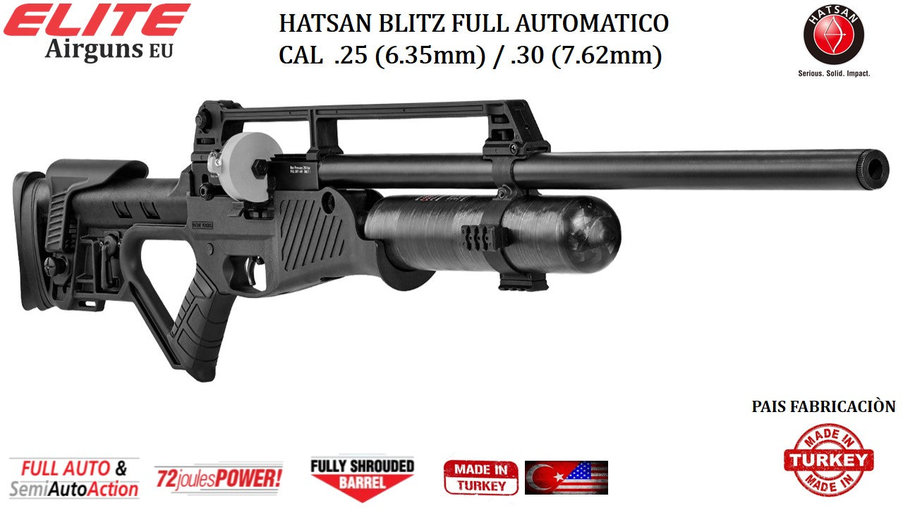 RIFLE PCP HATSAN BLITZ Full Automático Cal.30