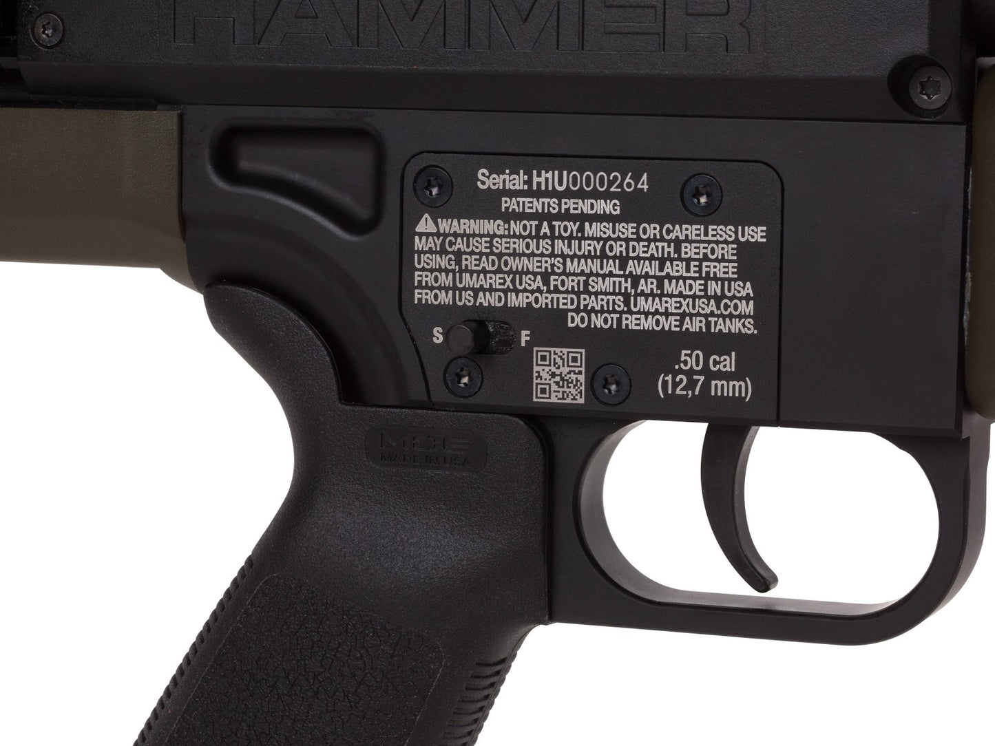 RIFLE PCP UMAREX HAMMER CAL .50 BIG BORE